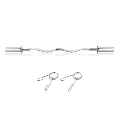 4ft olympic barbell ez curl - 4ft,