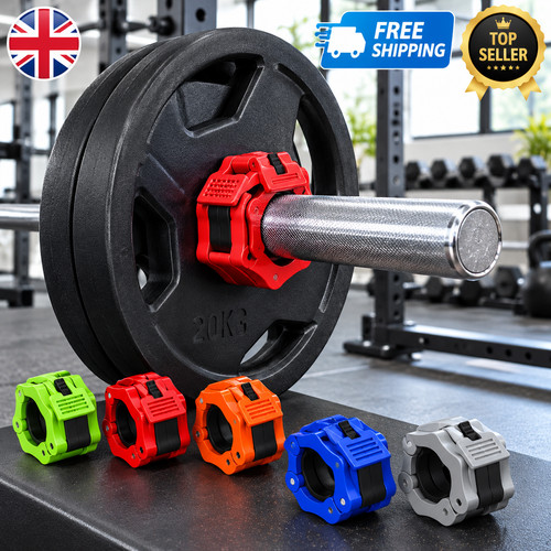 Inch olympic barbell clamps - barbell,