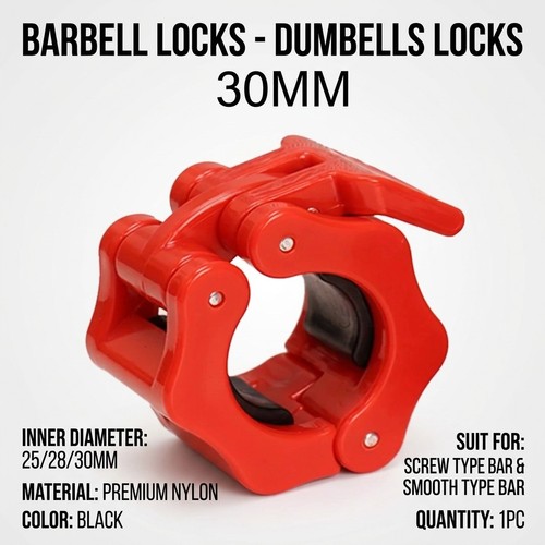 Inch olympic barbell clamps - 2,