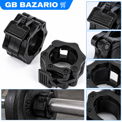 Inch olympic barbell clamps - 2,