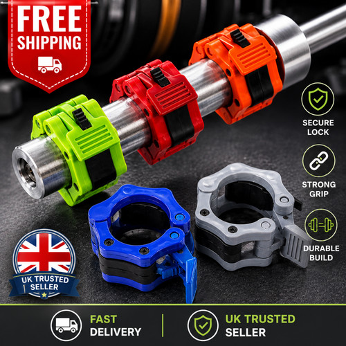 Inch olympic barbell clamps - 2,